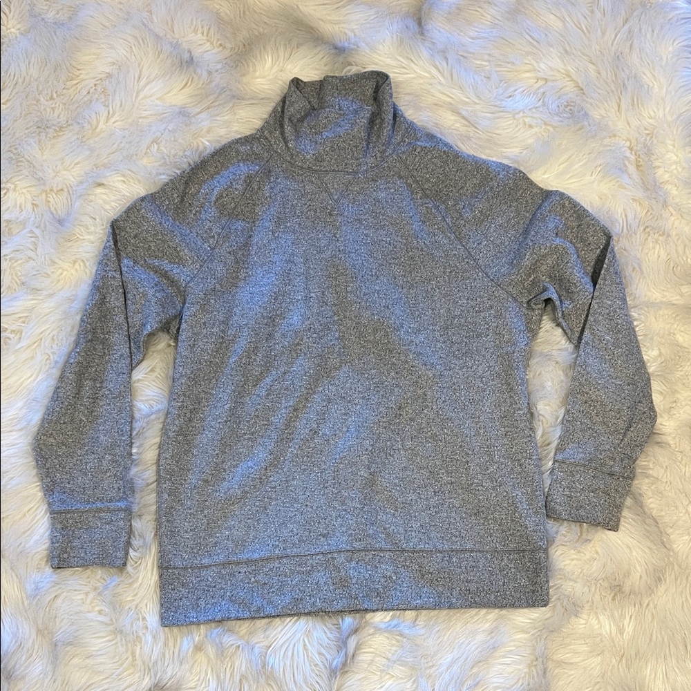 Banana Republic Men's Heather Gray Turtleneck Sweater